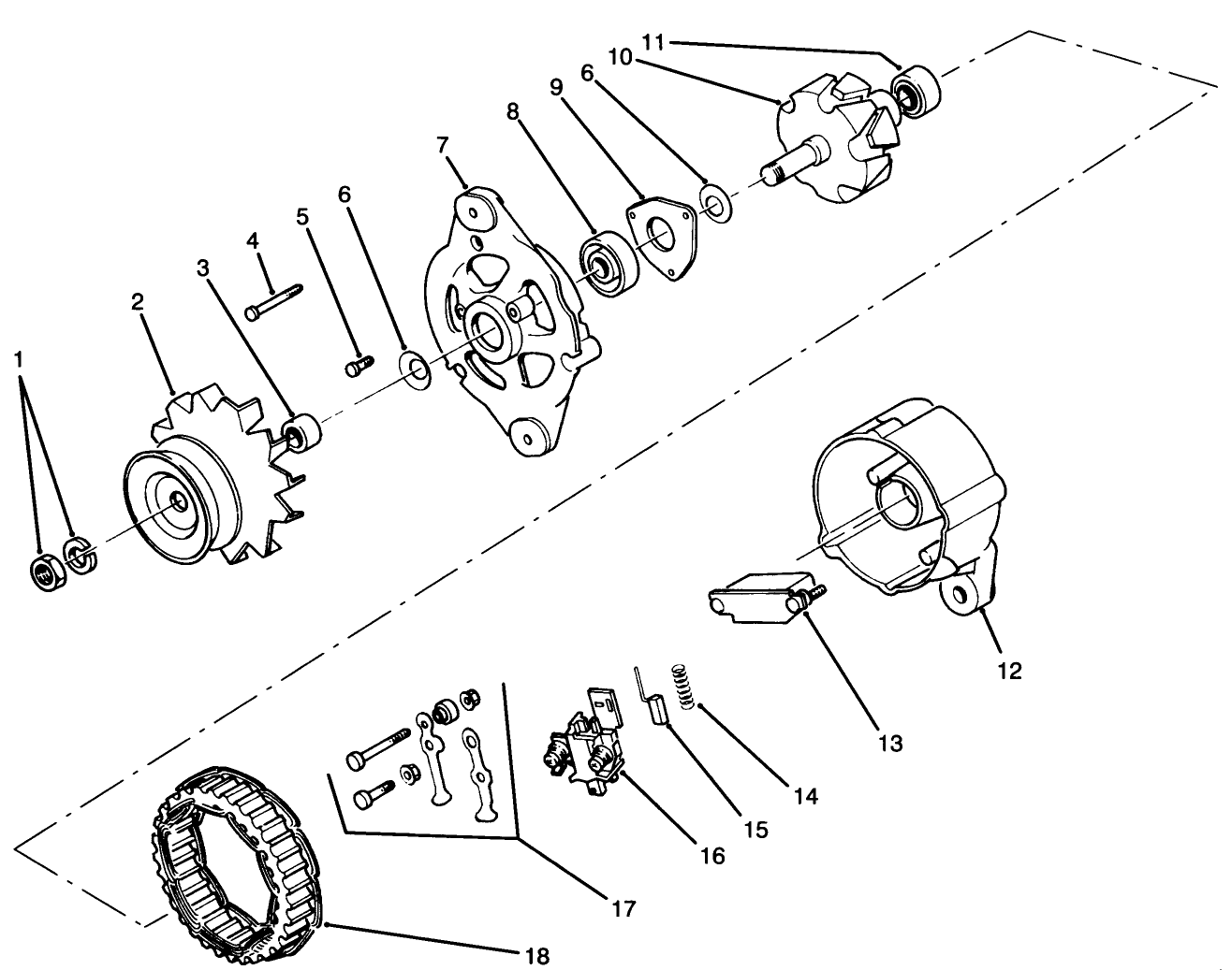 Alternator Assembly No. 51-8250