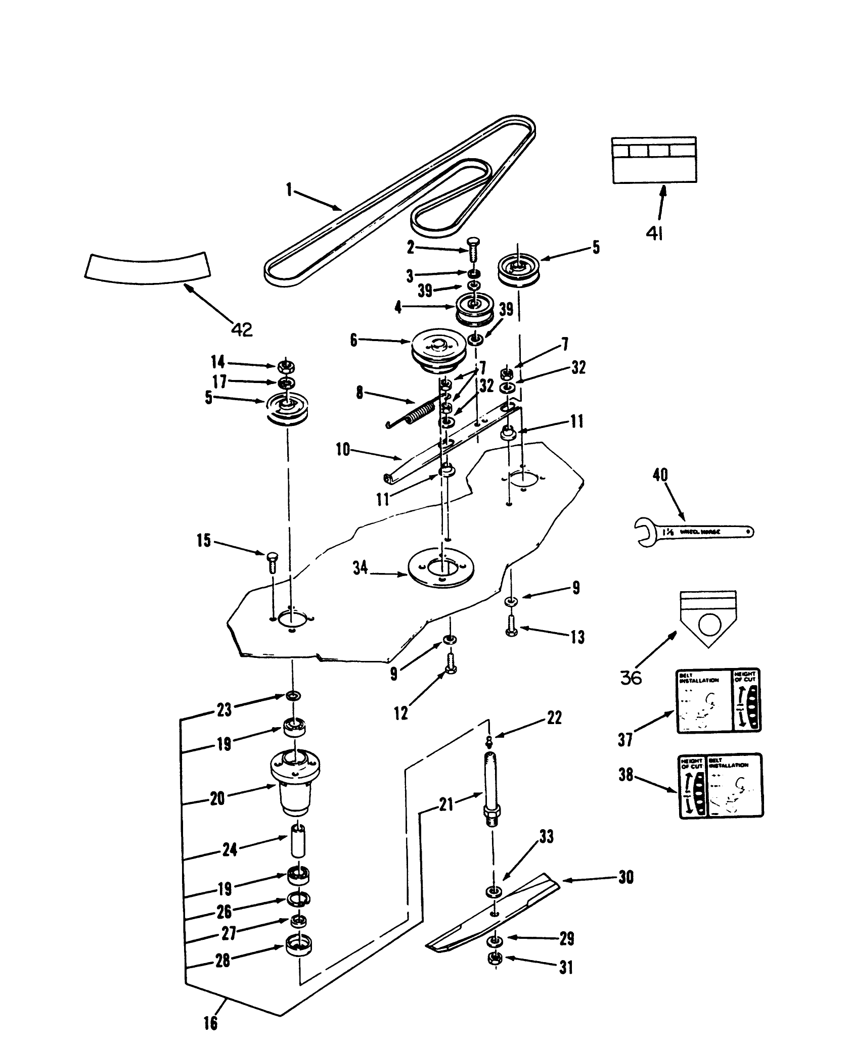 Belt & Spindle Assembly
