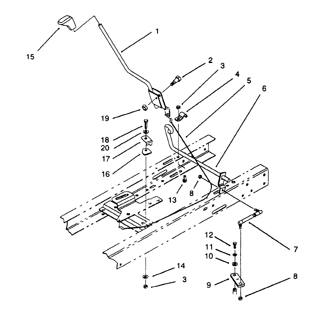 Shift Assembly (serial No. 3900001-3901496) (model No. 71180), (serial No. 3900001-3900480) (model No. 71202)