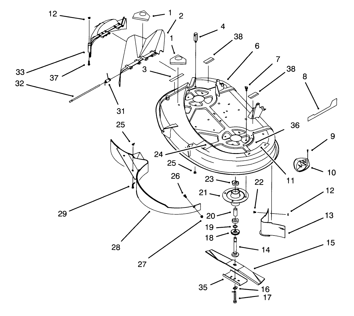 Housing & Spindle Assembly (38