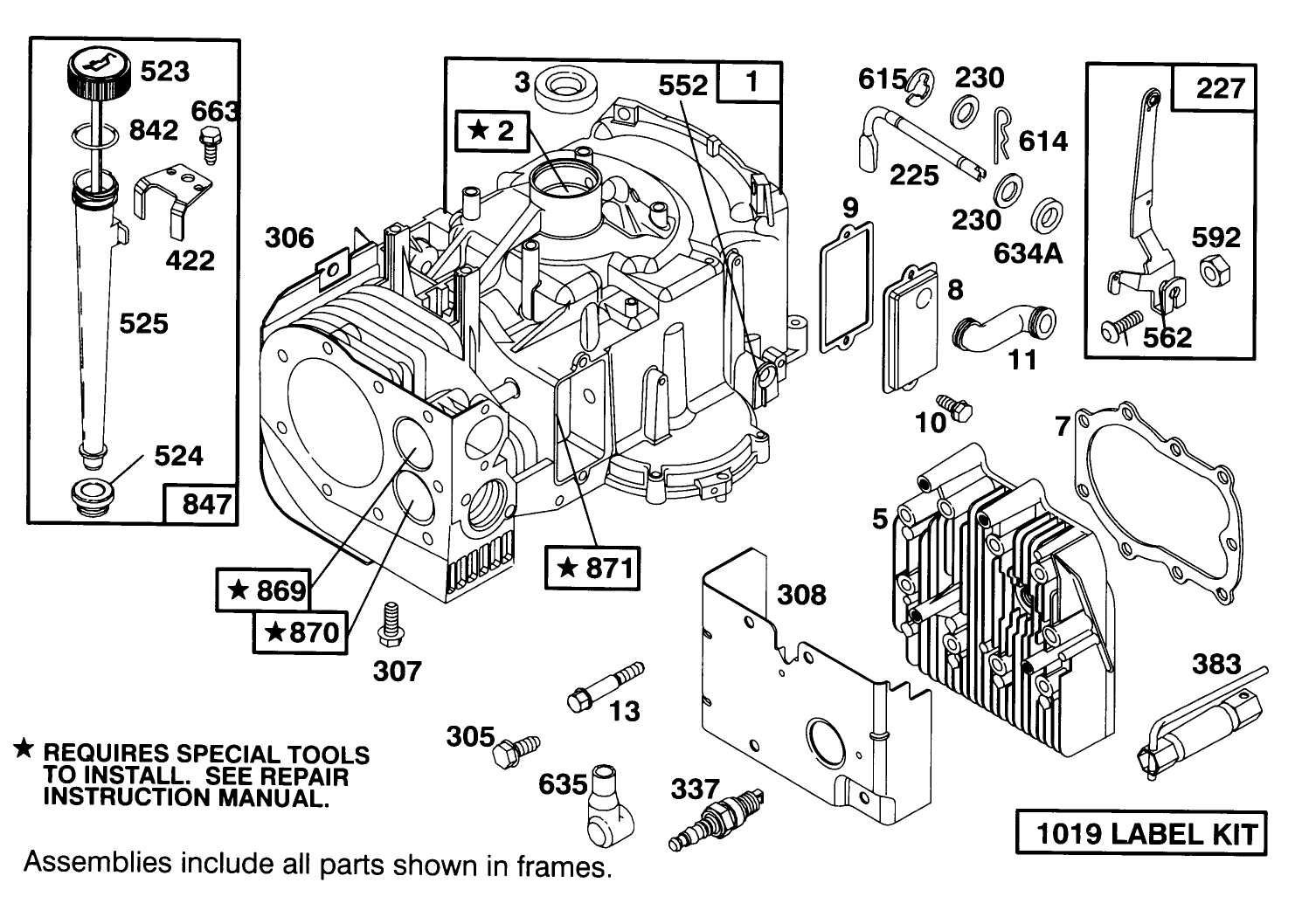 Engine Briggs & Stratton Model 283707-0156-01