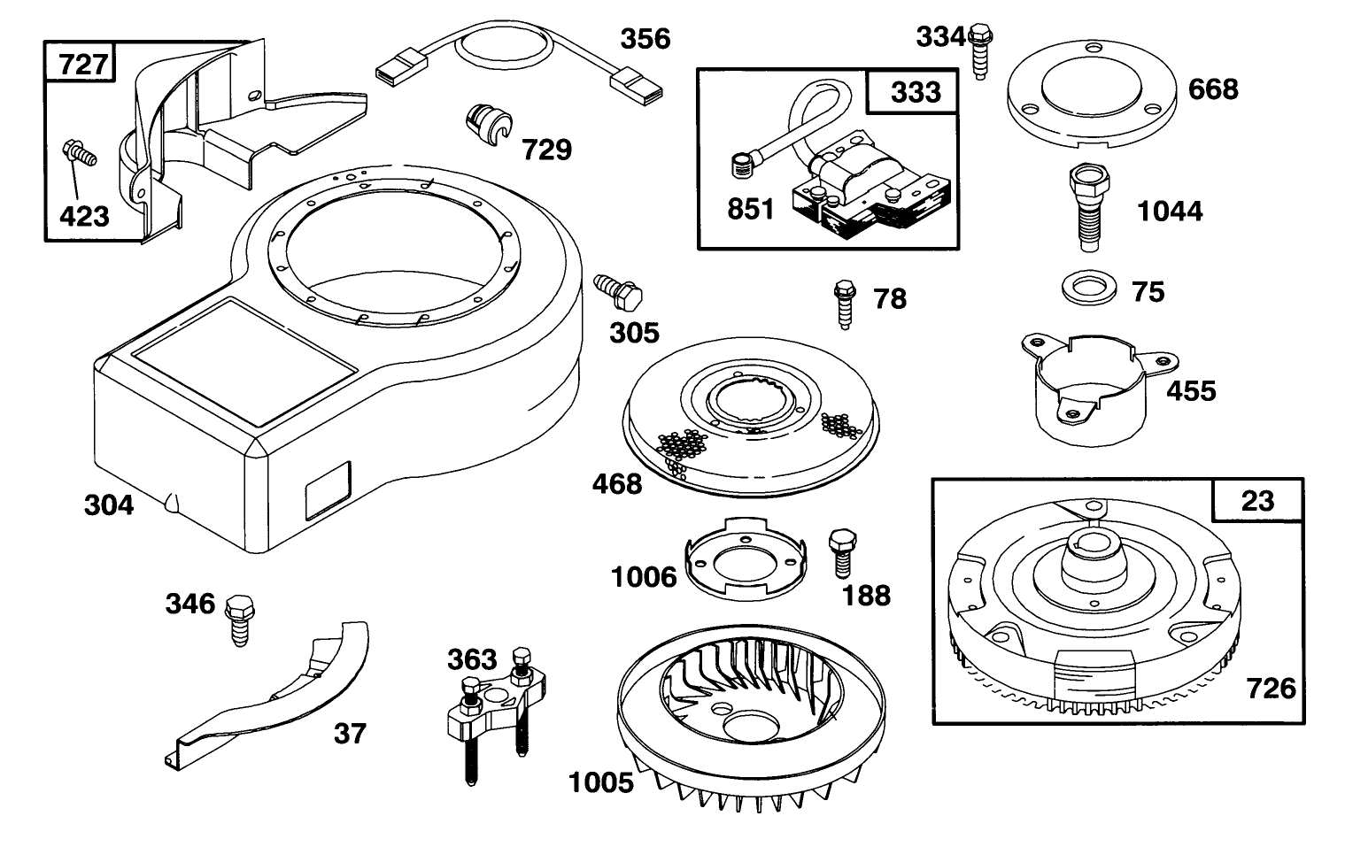 Engine Briggs & Stratton Model 286707-0452-01