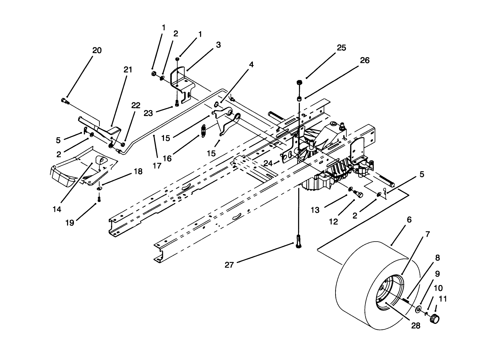 Speed Control & Rear Wheel Assembly
