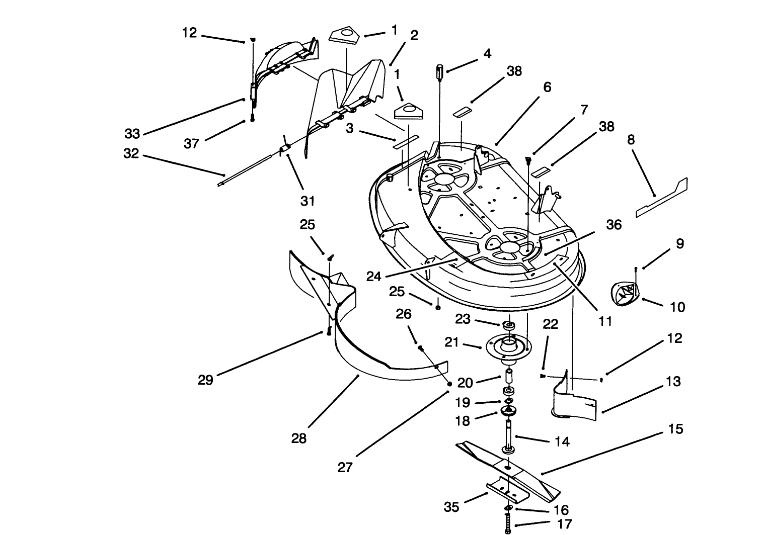Housing & Spindle Assembly (38