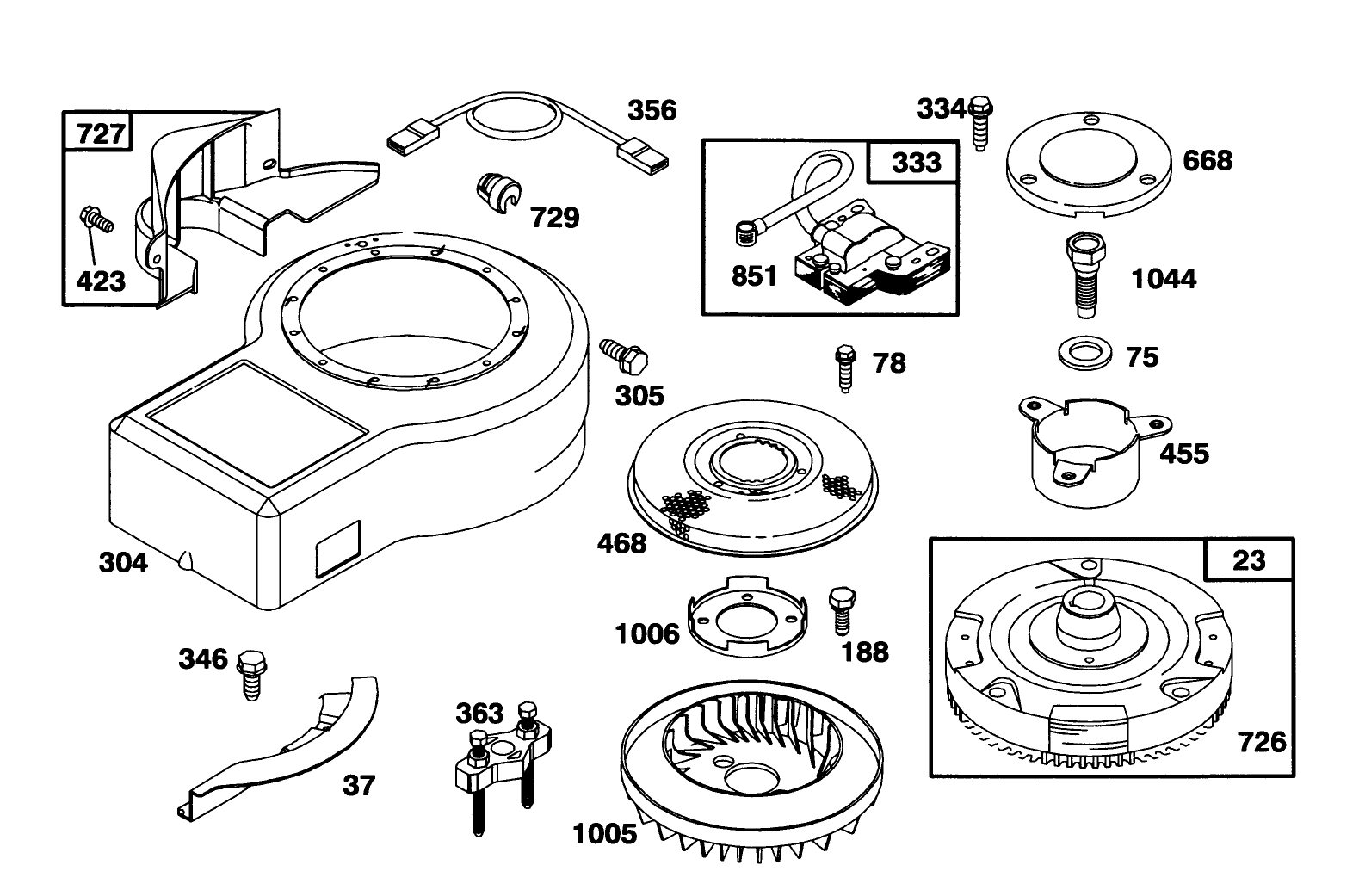 Engine Briggs & Stratton Model 286707-0452-01