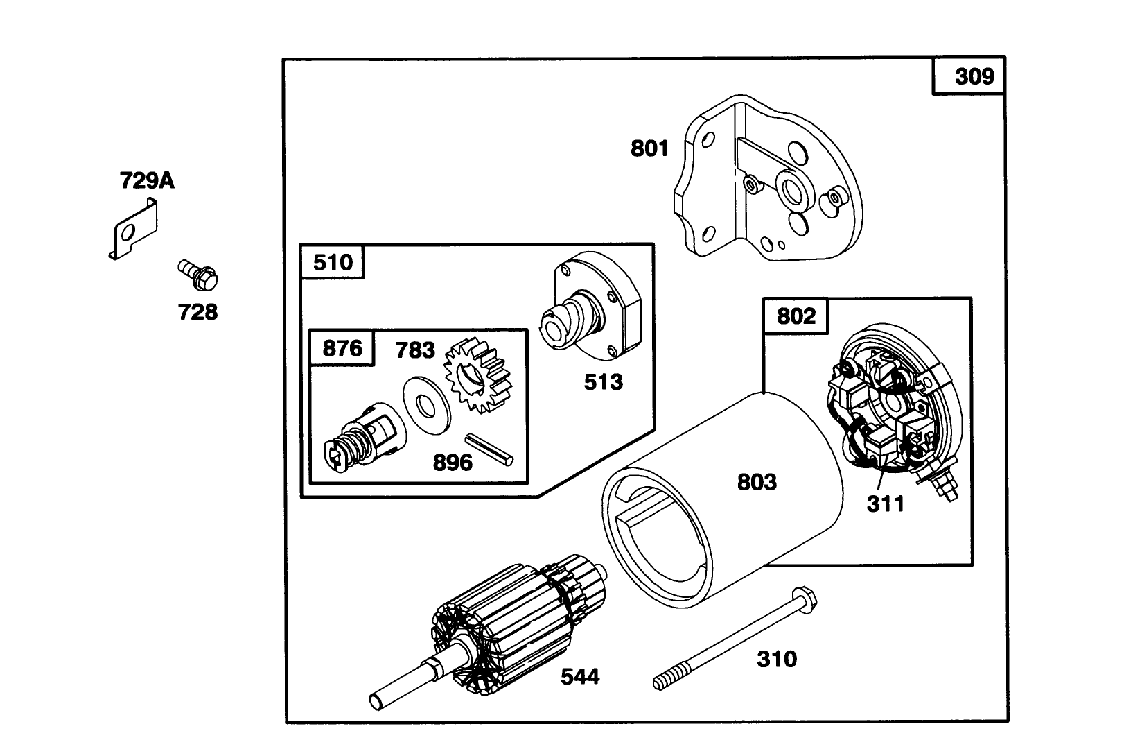 Engine Briggs & Stratton Model 286707-0452-01