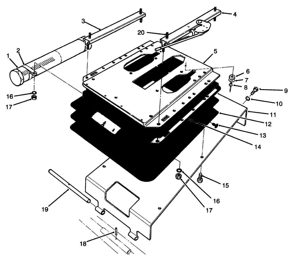 Seat Pivot And Bellows Assembly