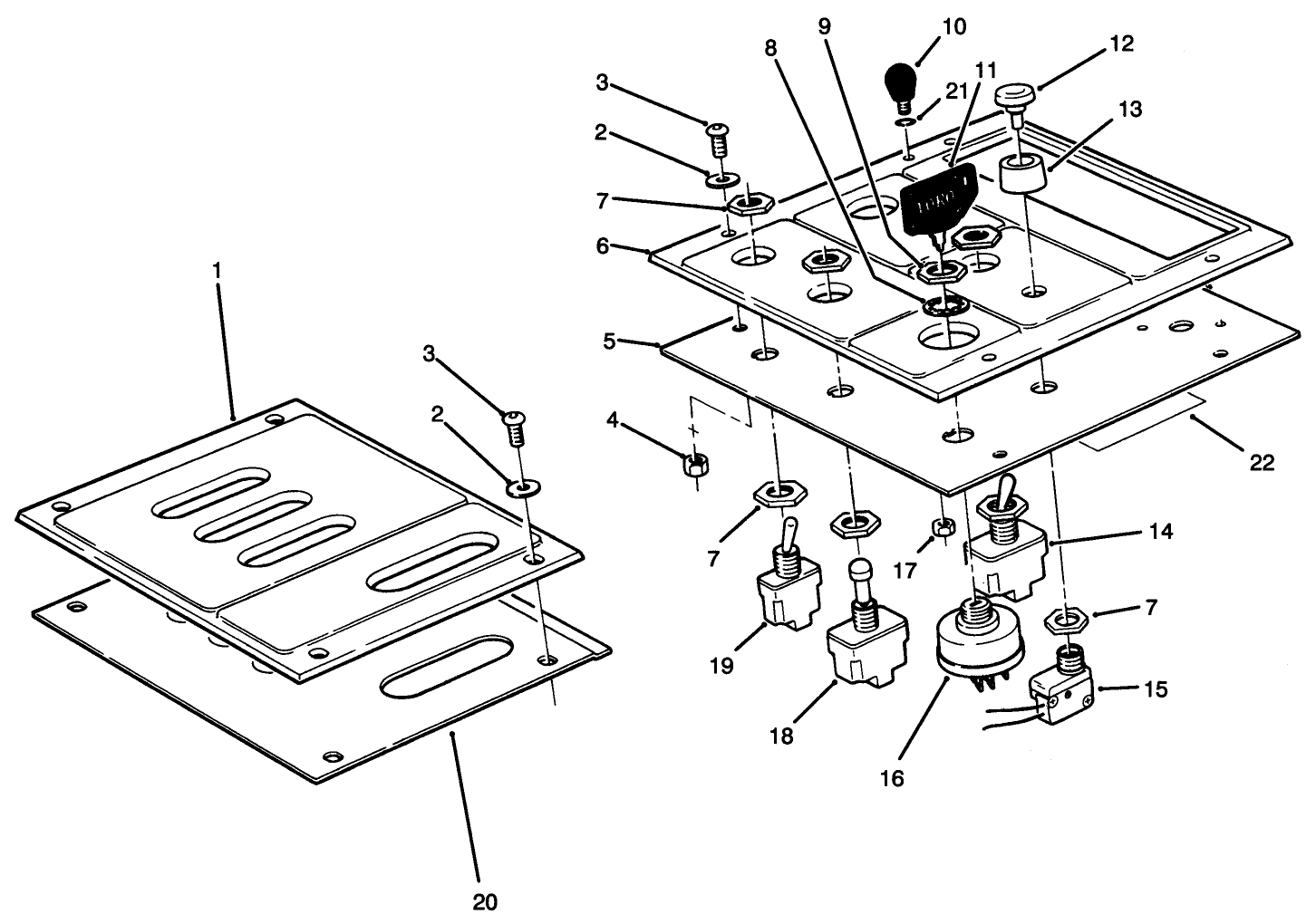 Lower Control Panel Assembly