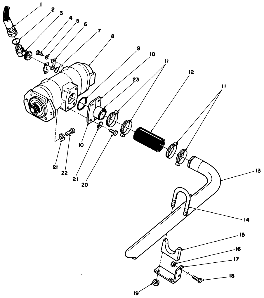 Hydraulic Pump Installation Assembly