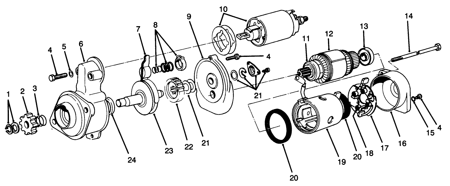 Starter Motor Assembly No. 70-5860