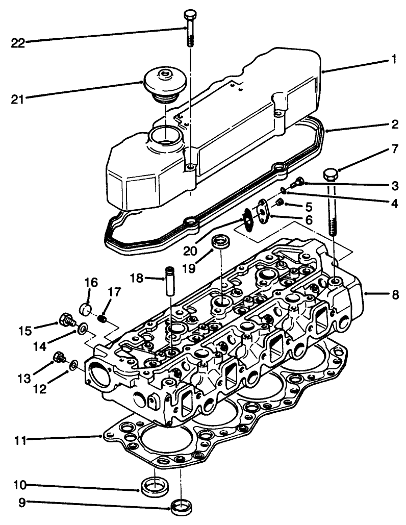 Rocker Cover & Cylinder Head Assembly