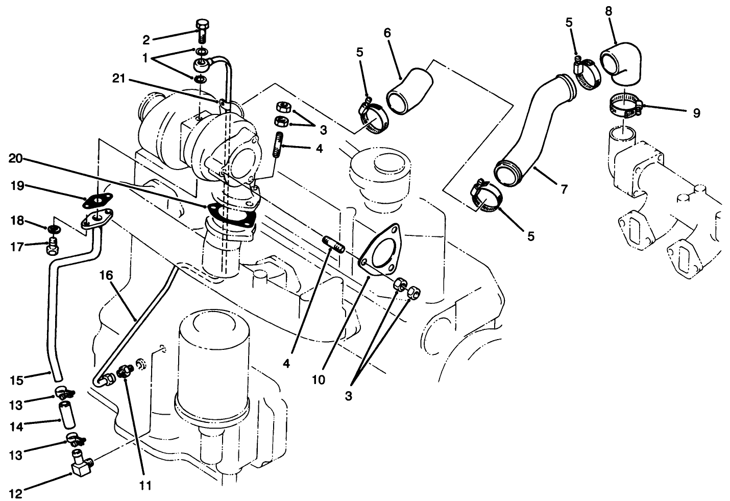 Turbocharger Oil Pipe Assembly