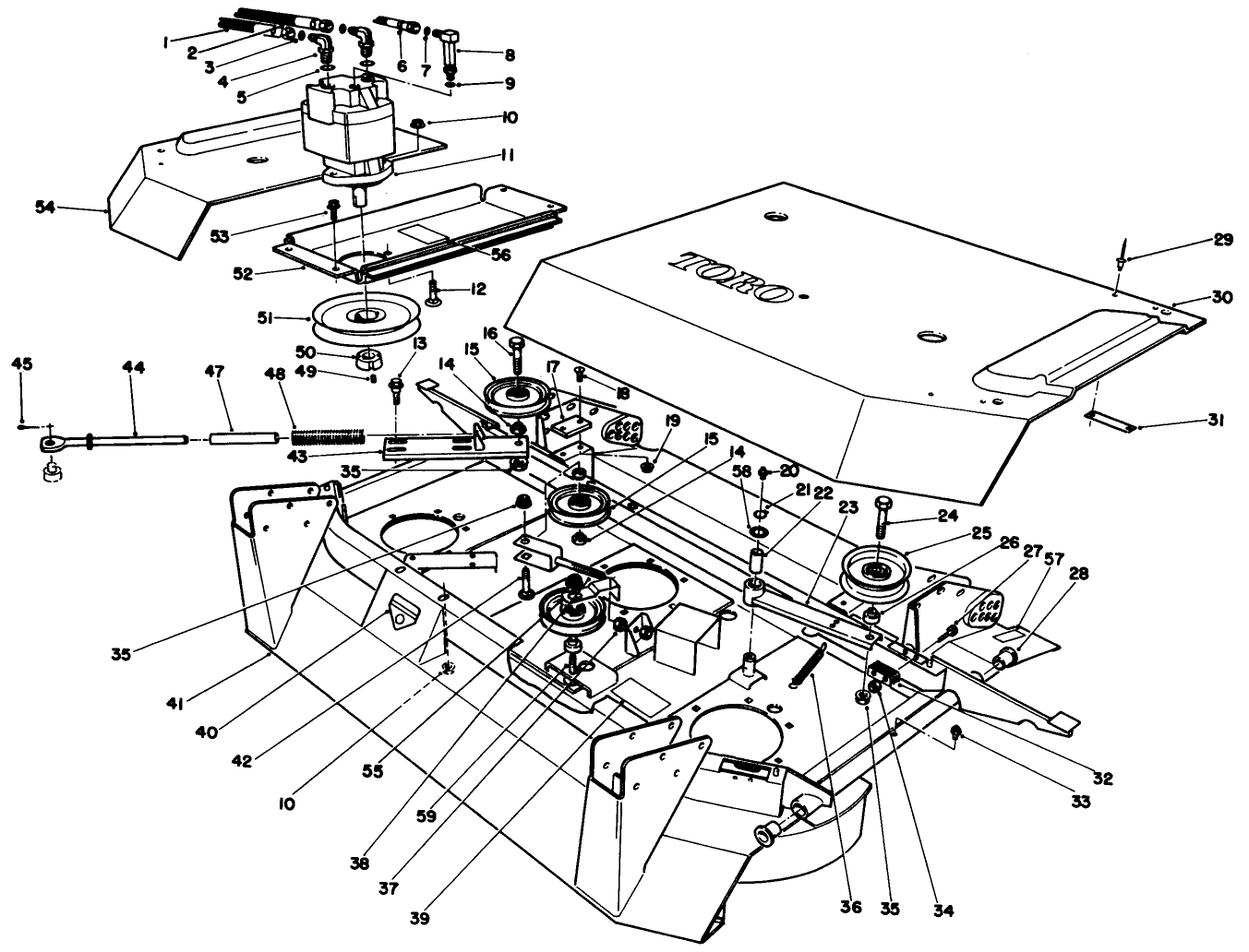 Center Deck Model No. 30592