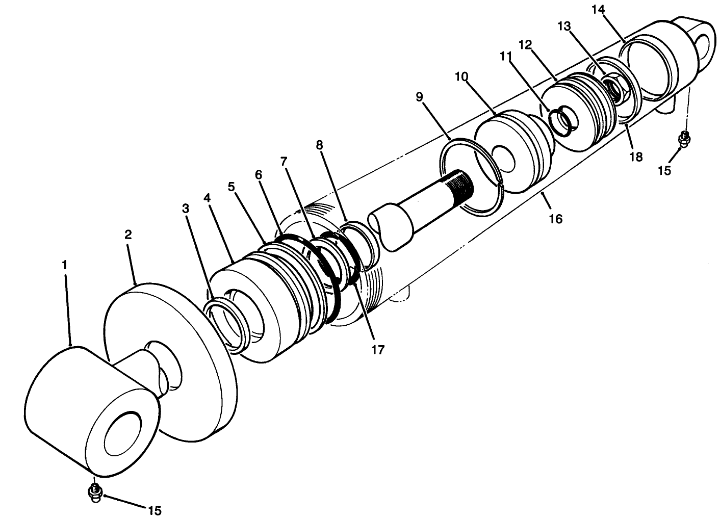 Hydraulic Cylinder Assembly No. 74-2170