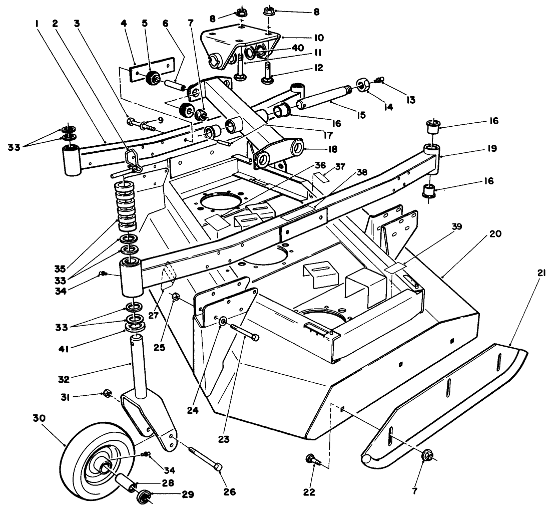 Wing Deck Model No. 30591 L.h. & 30593 R.h.