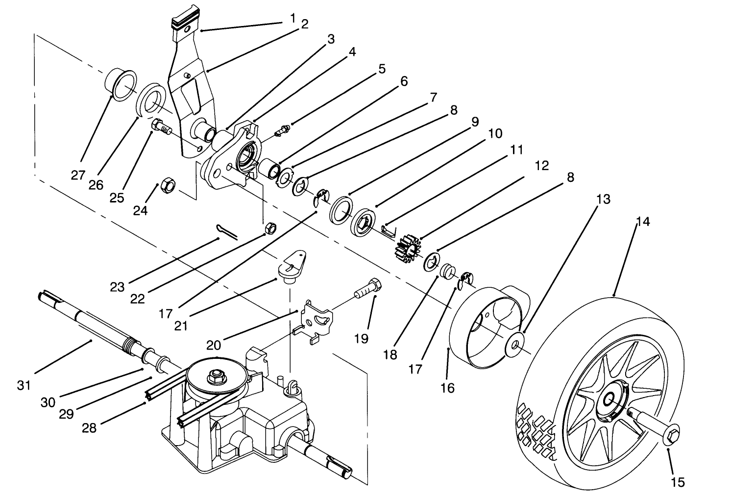 Rear Wheel Drive Assembly