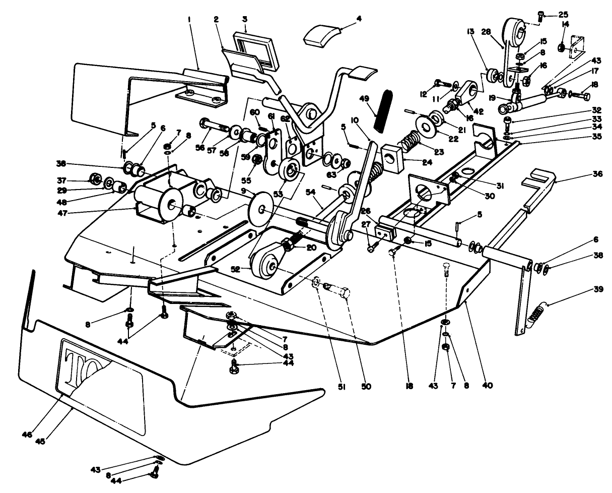 Foot Rest & Pedal Assembly