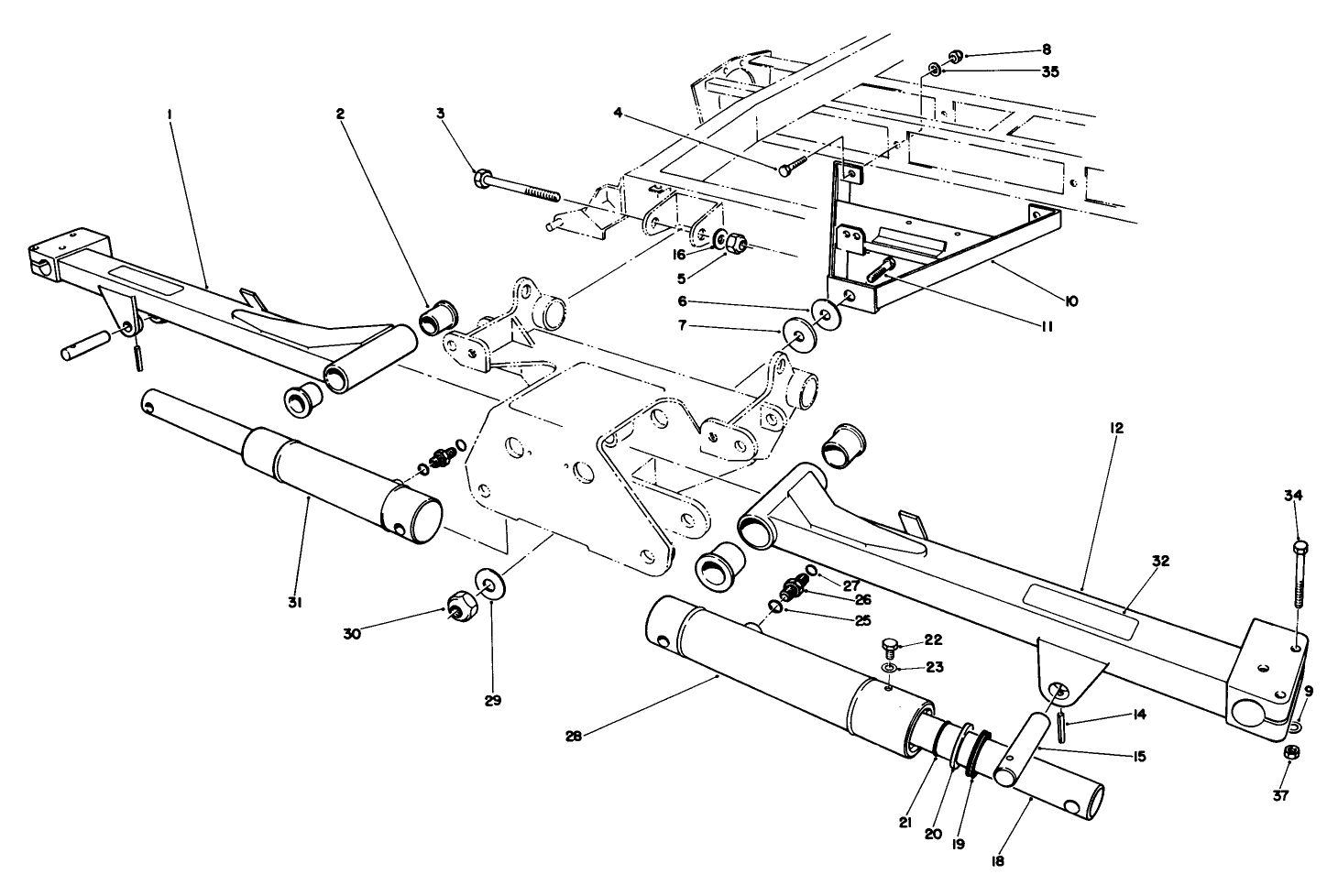 No. 2 & 3 Lift Arms Assembly