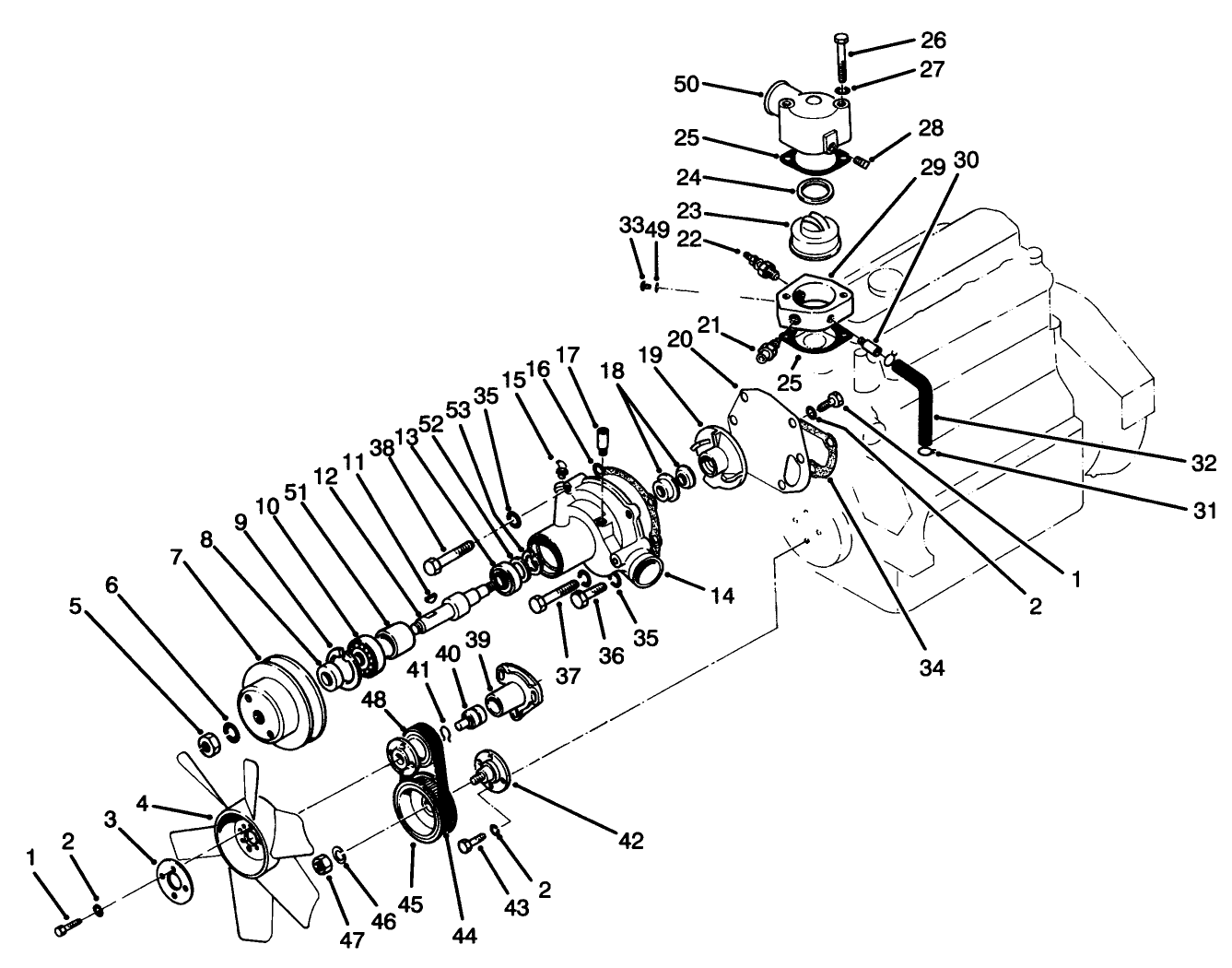 Water Pump & Thermostat Housing Assembly