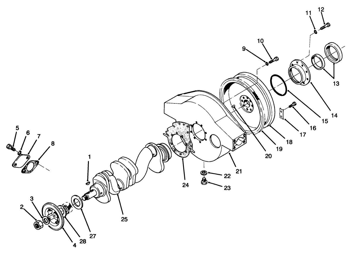 Crankshaft & Flywheel Housing Components