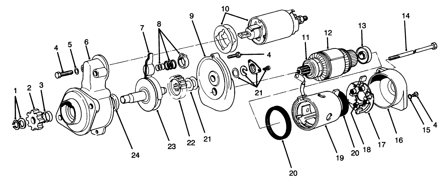 Starter Motor Assembly No. 51-7590