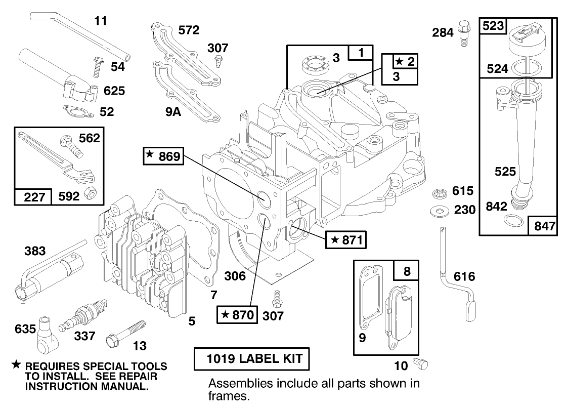 Engine Briggs & Stratton Model 124702-3115-01