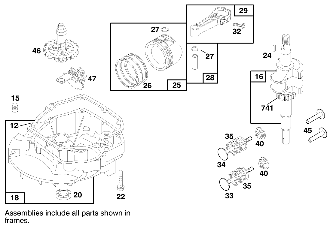 Engine Briggs & Stratton Model 124702-3115-01