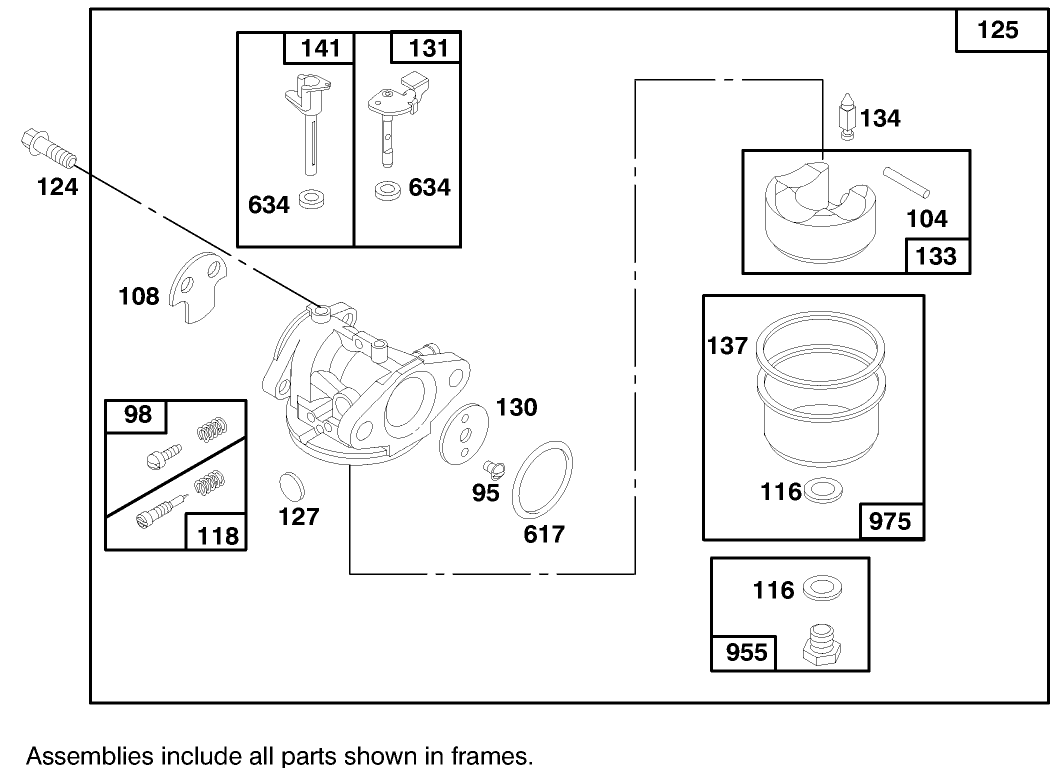 Engine Briggs & Stratton Model 124702-3115-01