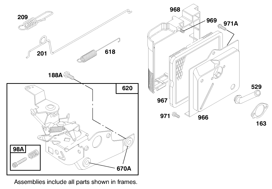 Engine Briggs & Stratton Model 124702-3115-01