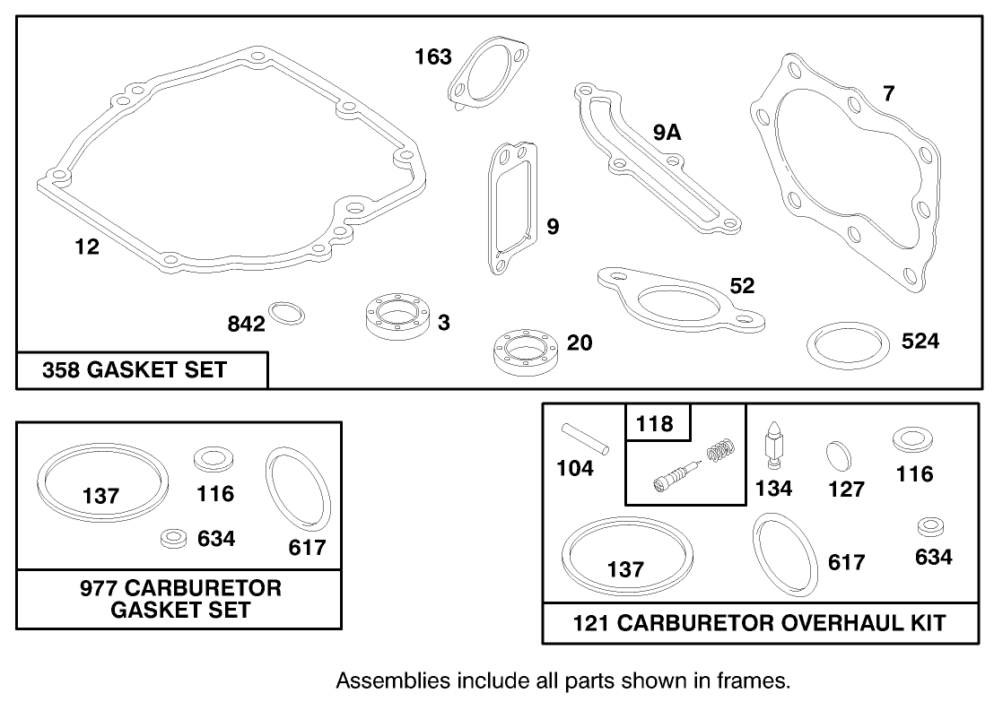 Engine Briggs & Stratton Model 124702-3115-01