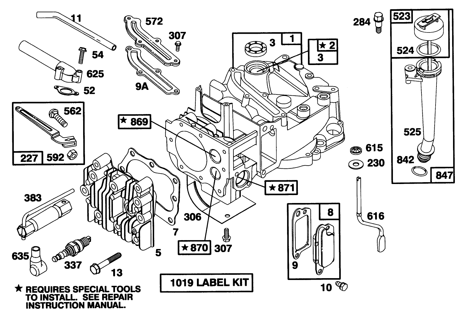 Engine Briggs & Stratton Model 124707-3185-01