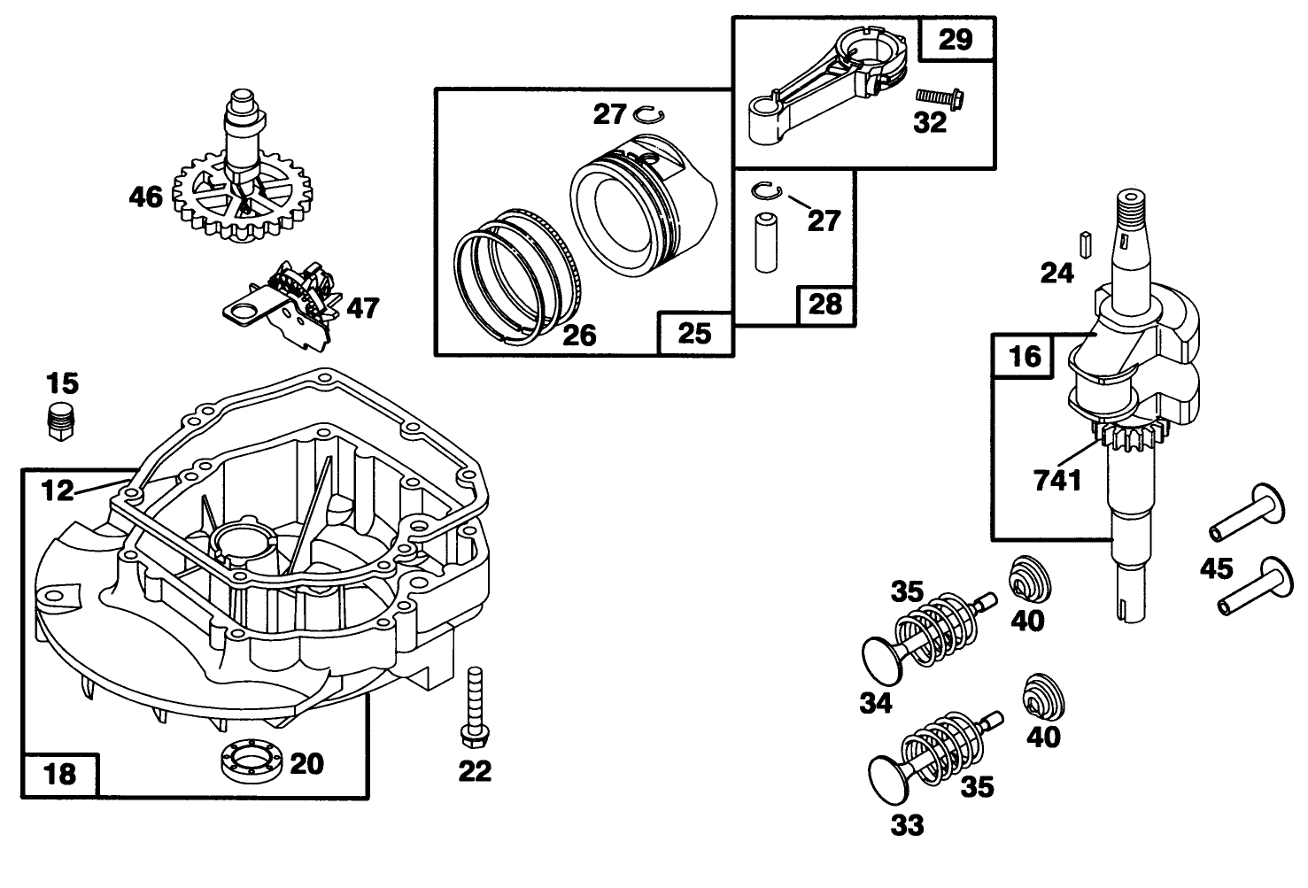 Engine Briggs & Stratton Model 124707-3185-01