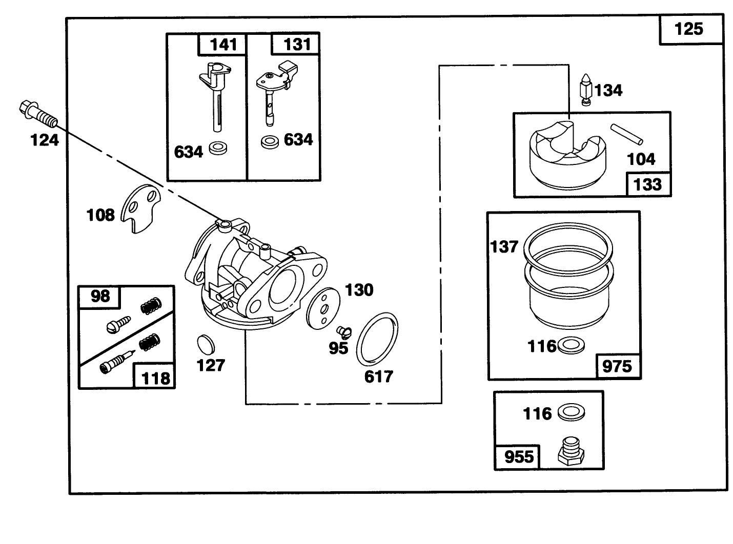 Engine Briggs & Stratton Model 124707-3185-01