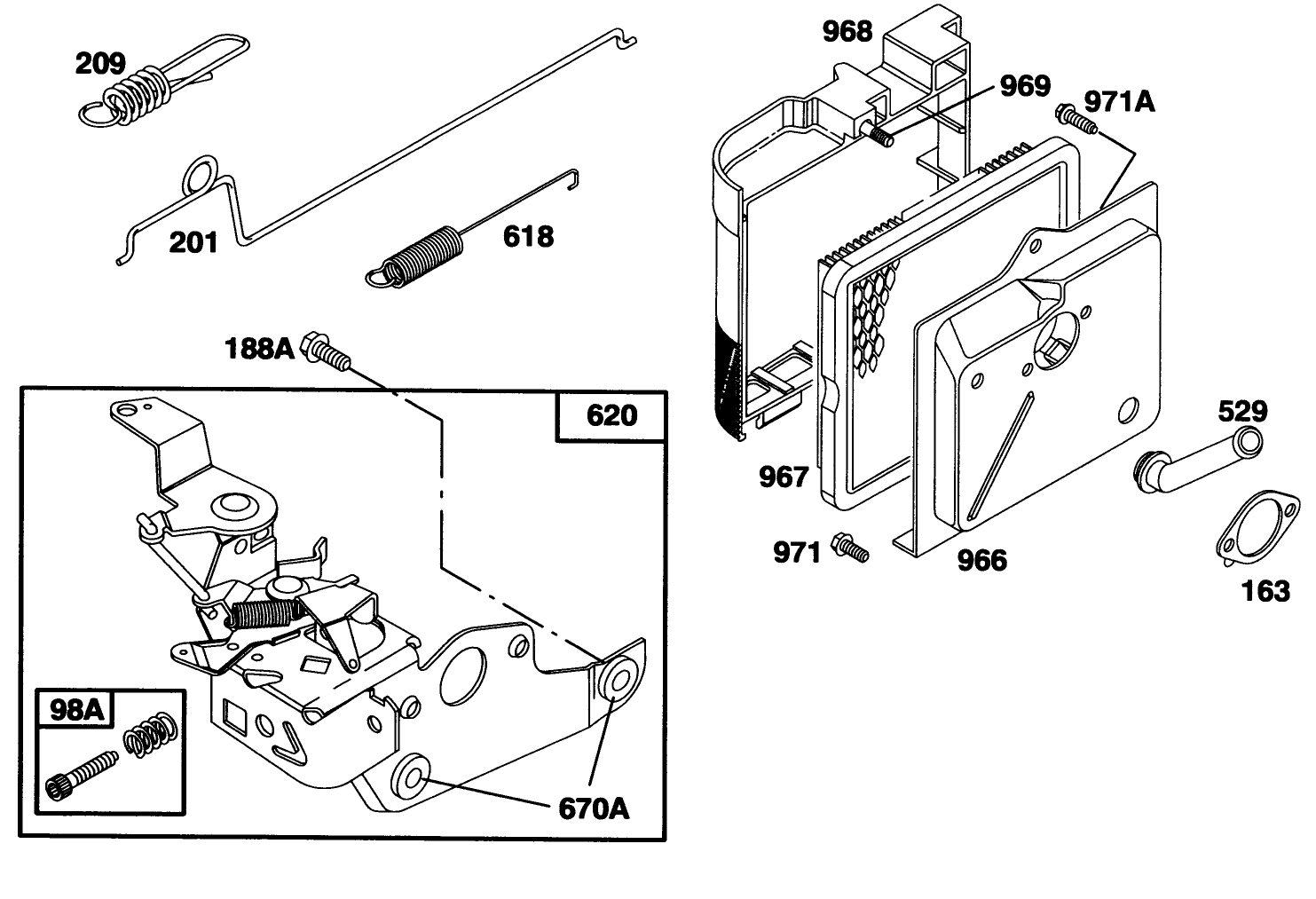 Engine Briggs & Stratton Model 124707-3185-01