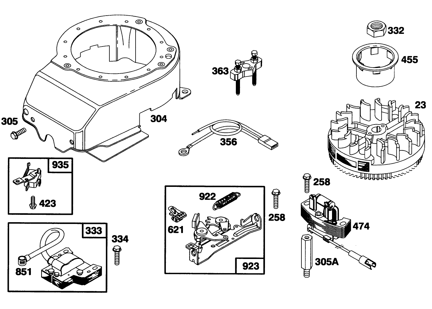 Engine Briggs & Stratton Model 124707-3185-01