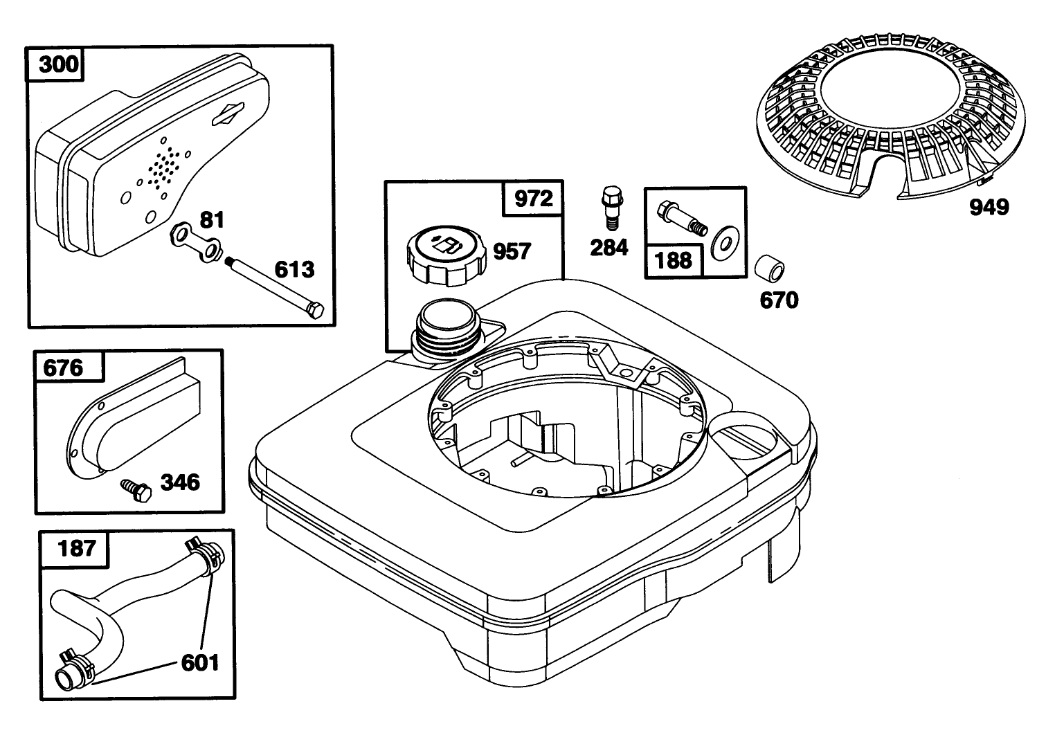 Engine Briggs & Stratton Model 124707-3185-01