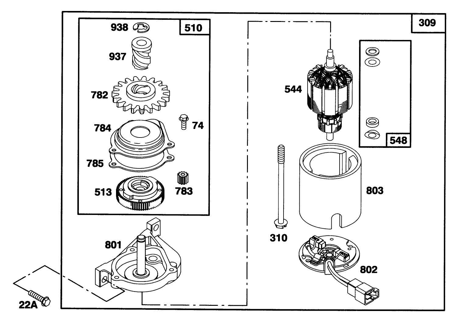 Engine Briggs & Stratton Model 124707-3185-01
