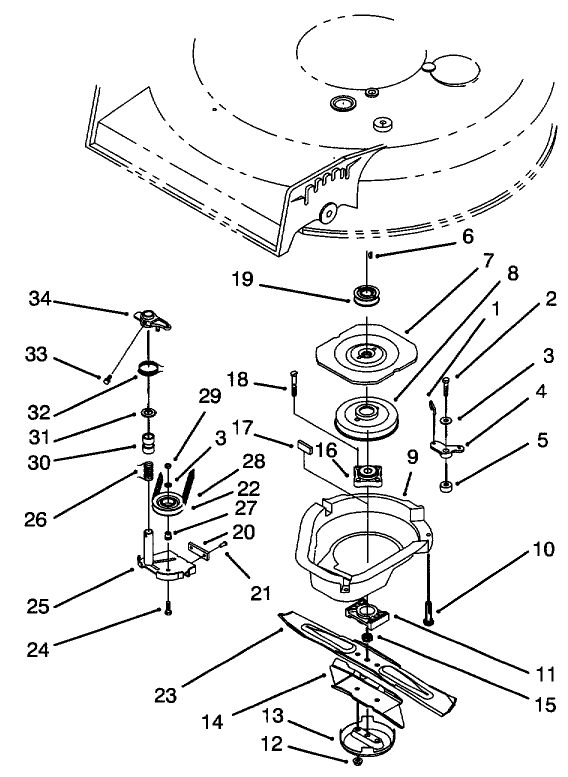 Blade Brake Clutch Assembly