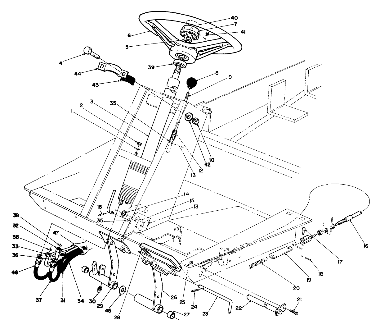 Power Steering & Brake Pedal Assembly