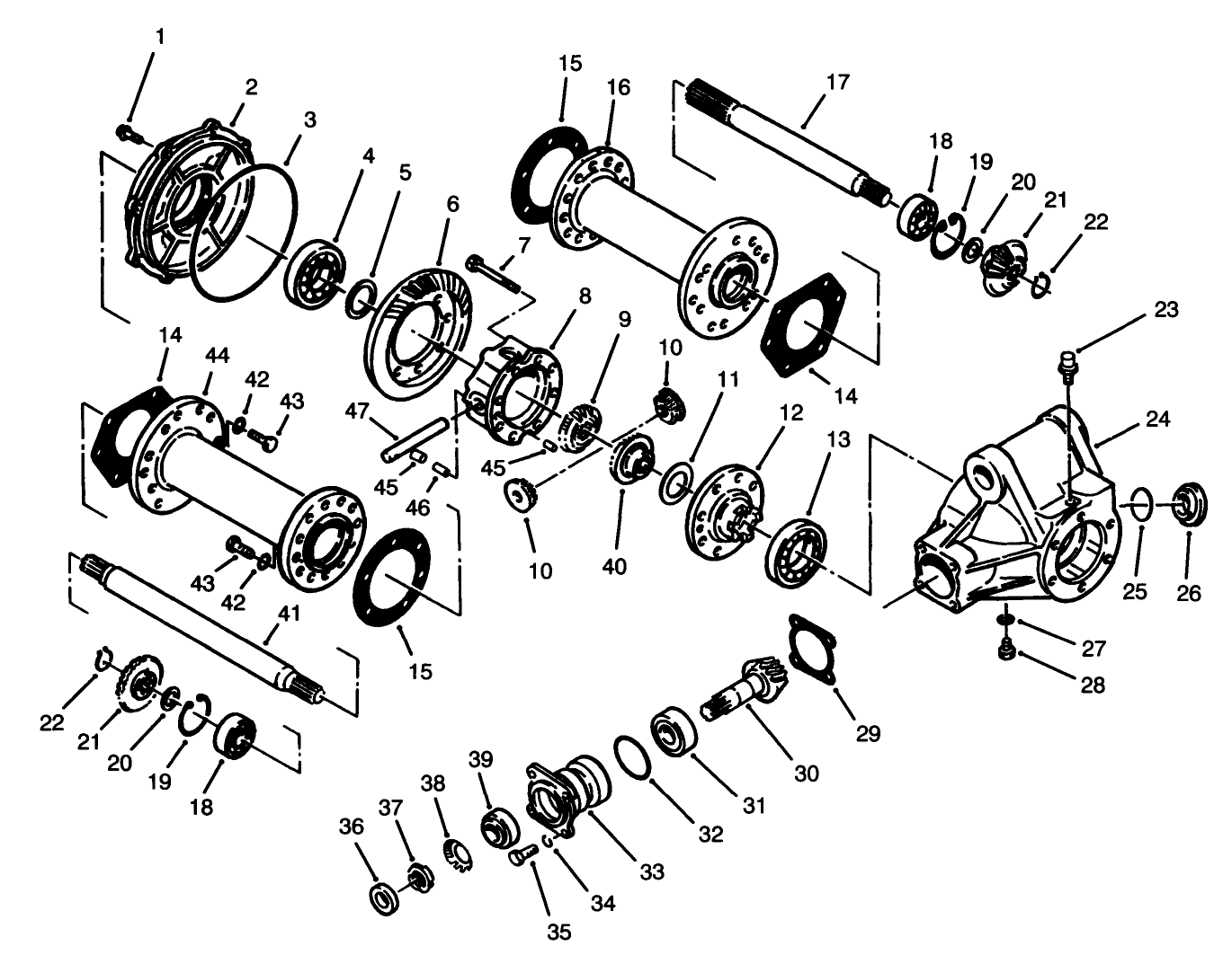 Rear Axle Assembly No. 68-6822
