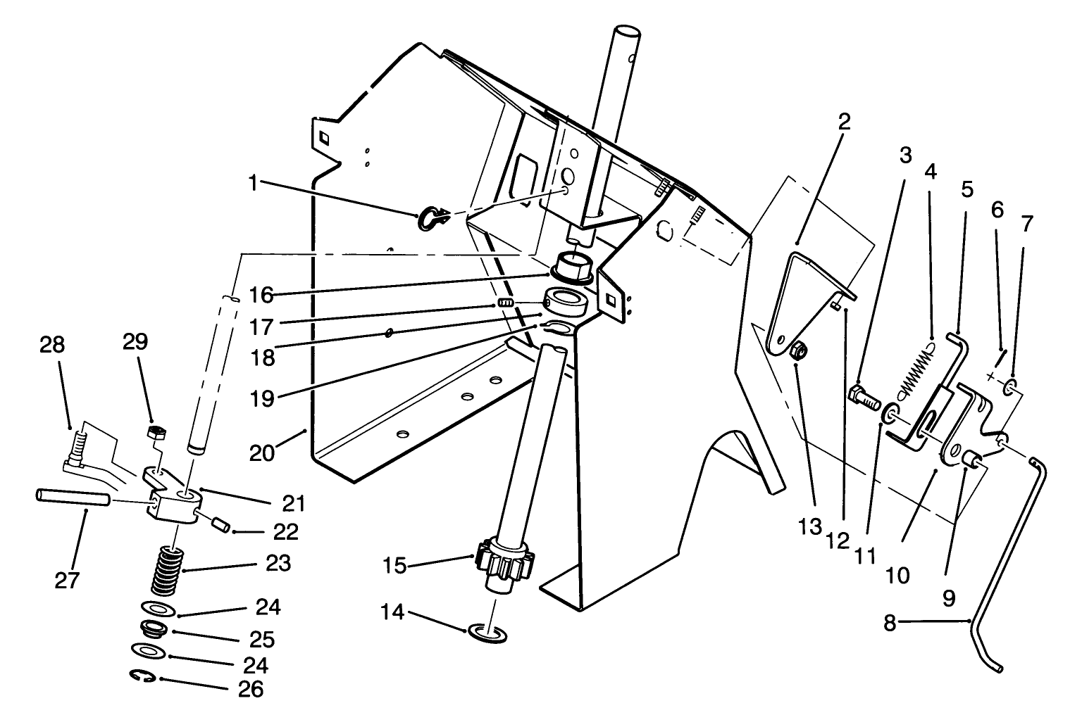 Steering Shaft And Indicator Assembly