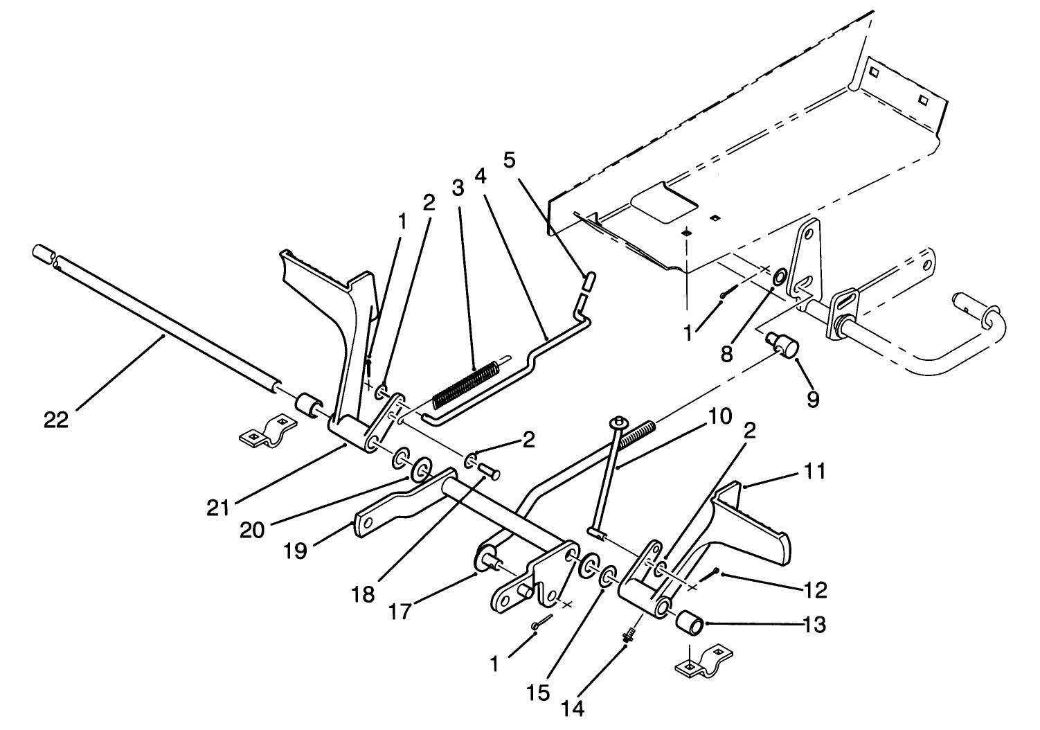 Brake And Clutch Pedal Assembly