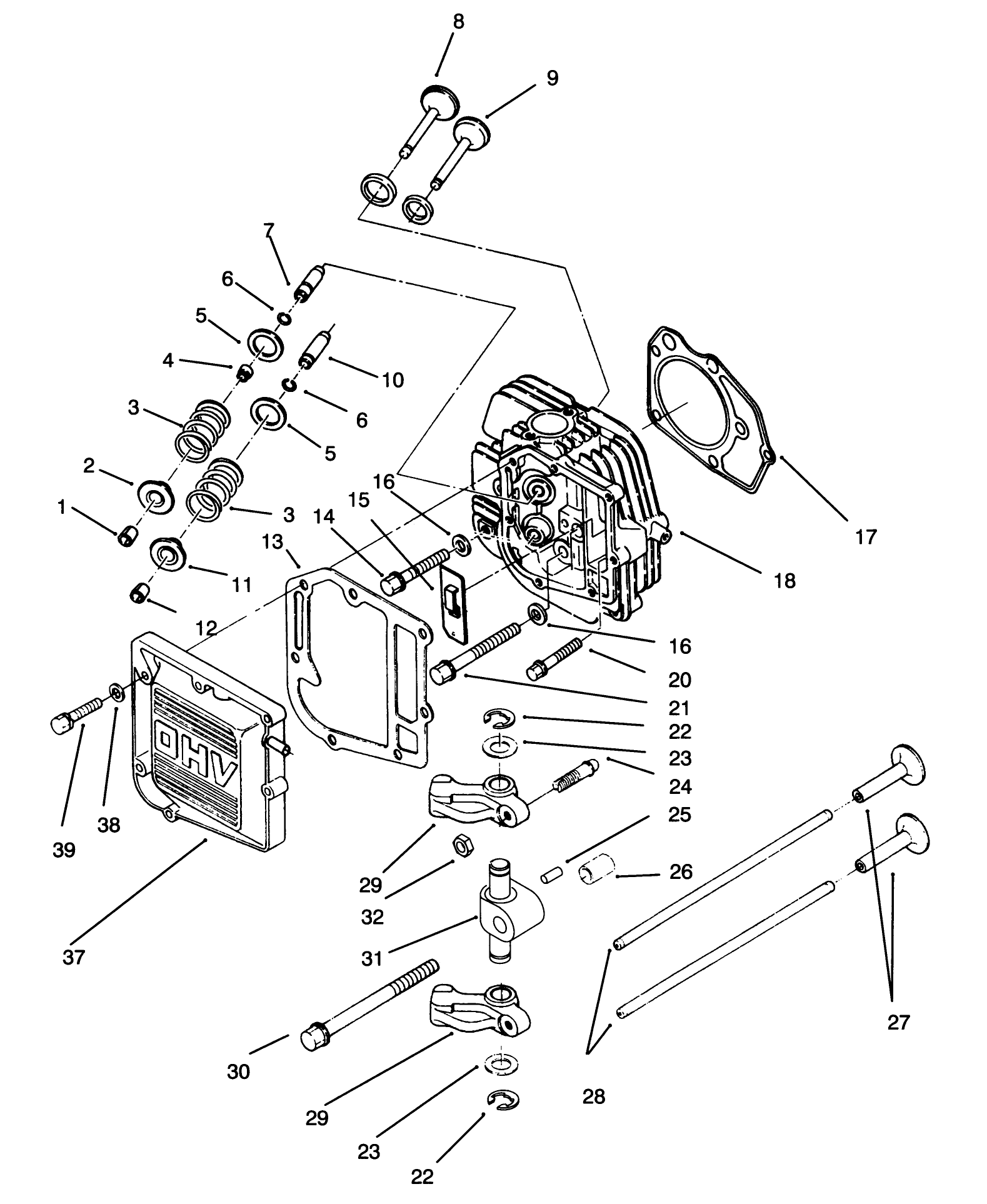 Cylinder Head & Valves Assembly