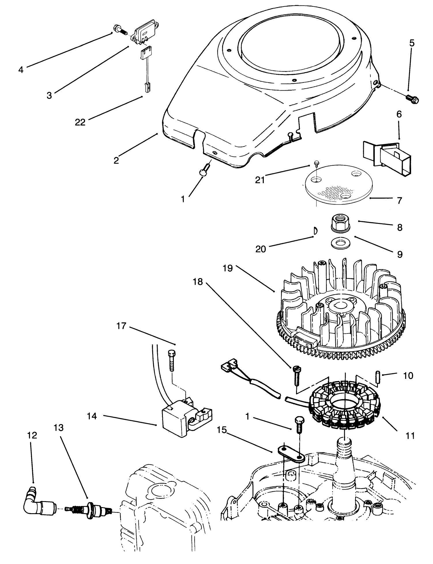Blower Housing And Ignition Assembly
