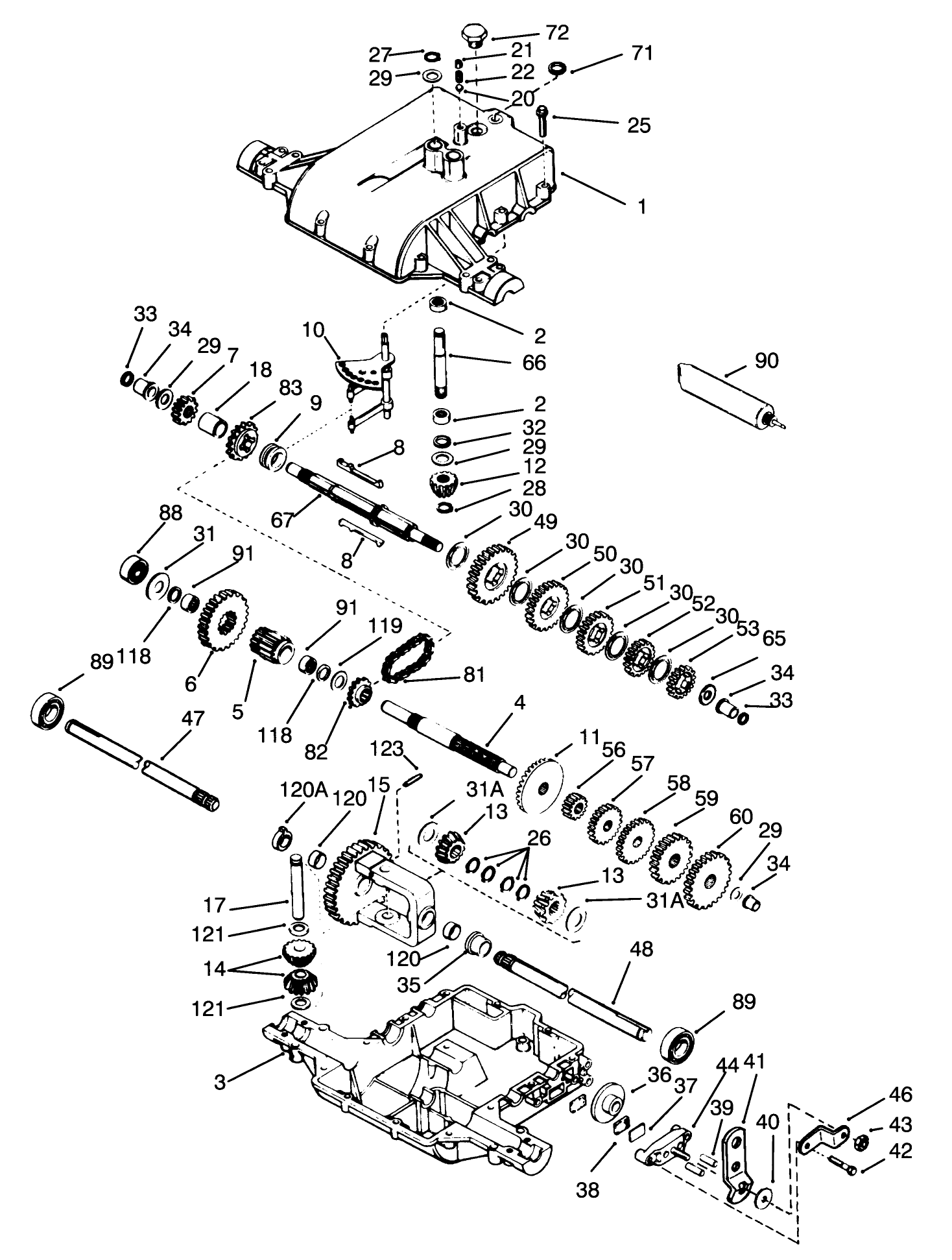 Transaxle Peerless Model No. 801-062