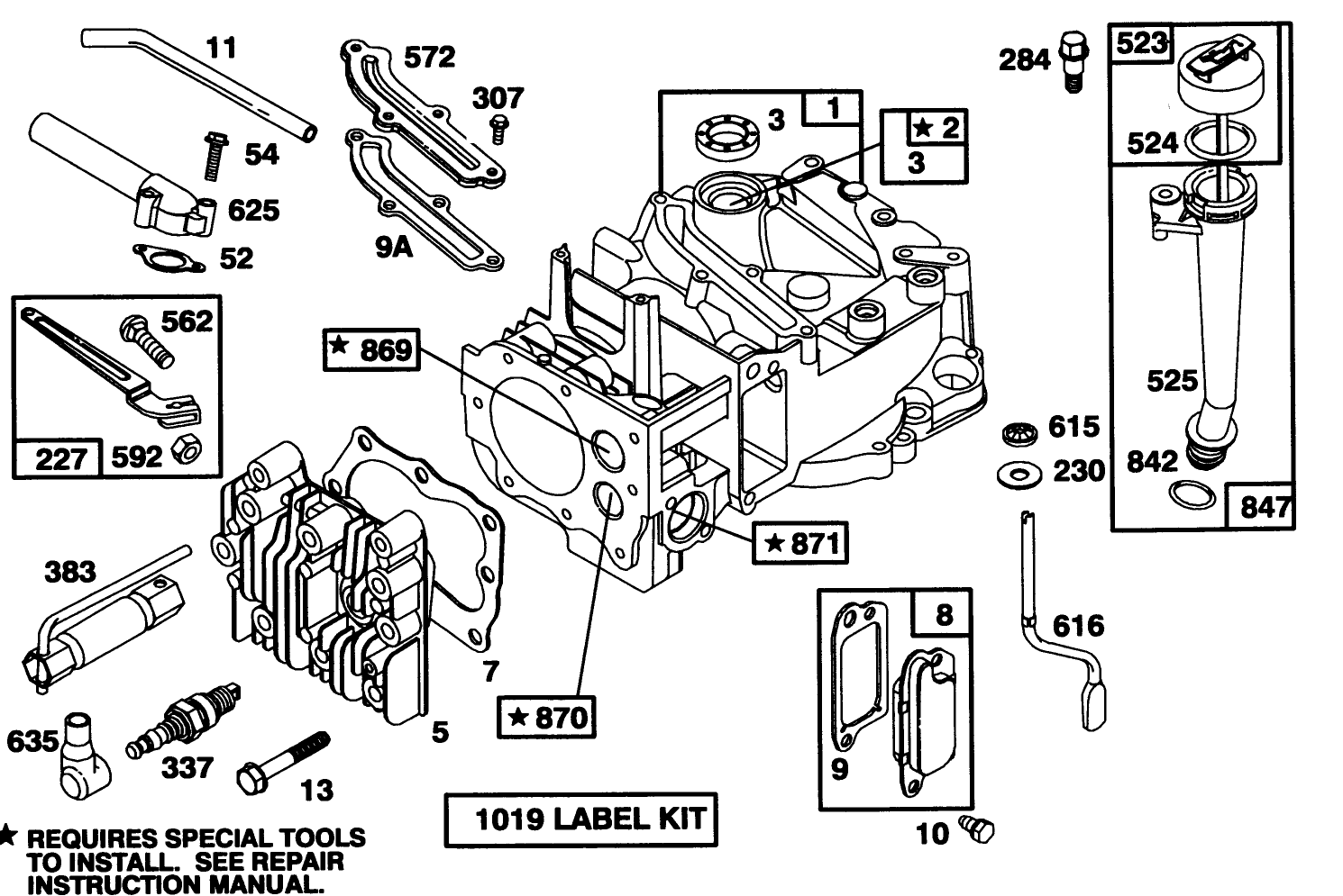 Engine Briggs & Stratton Model 122702-3171-01