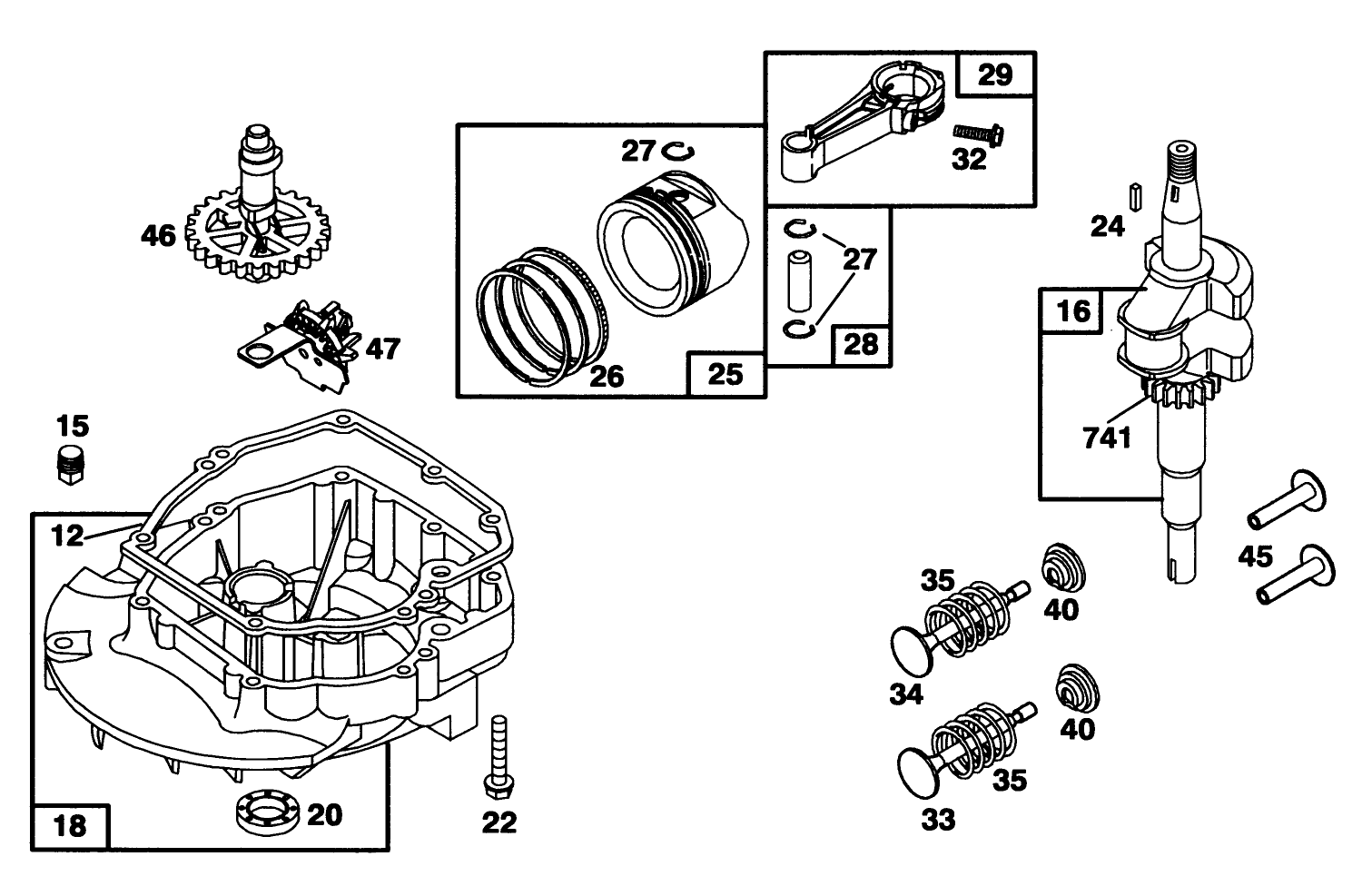 Engine Briggs & Stratton Model 122702-3171-01