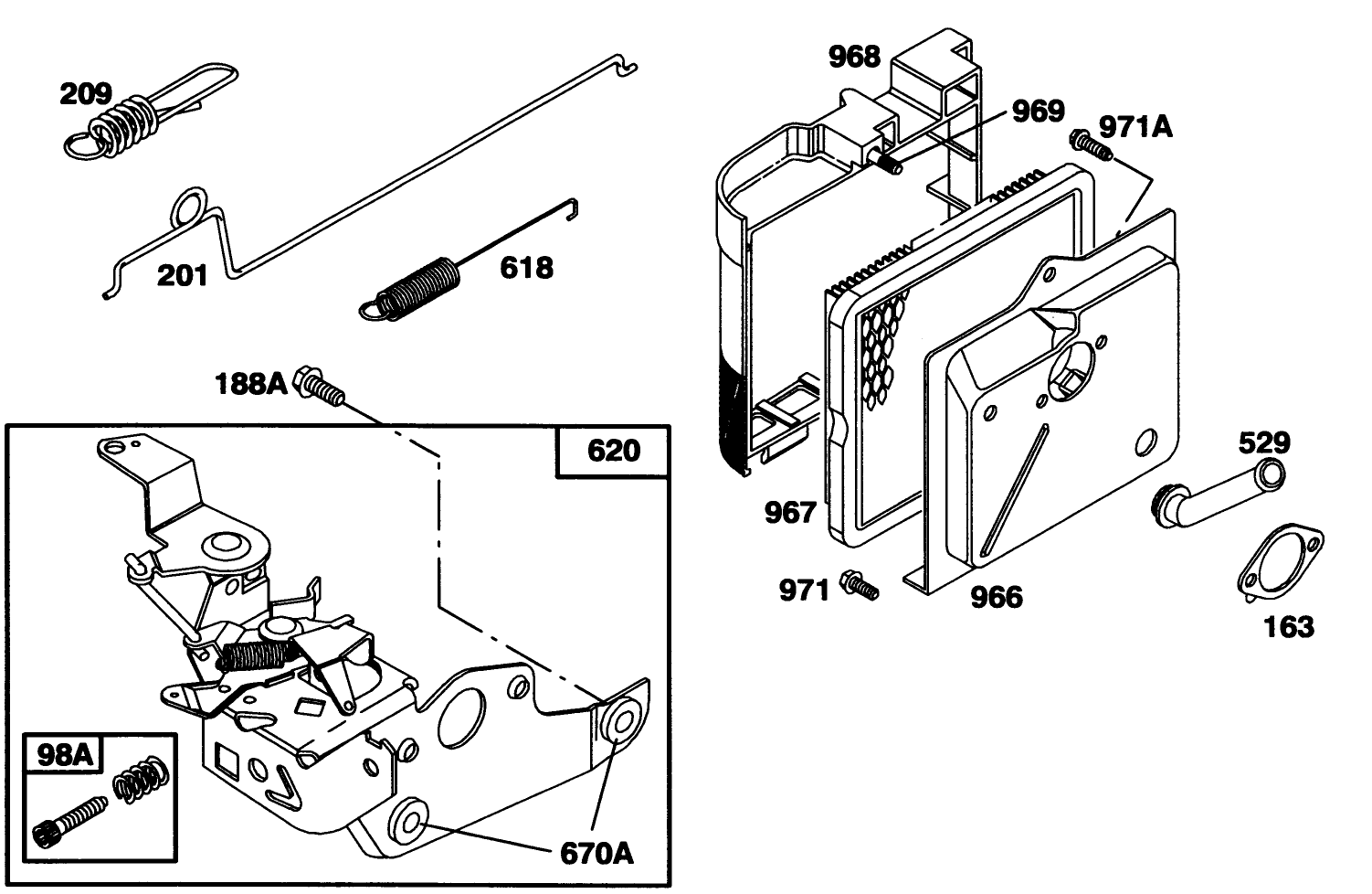 Engine Briggs & Stratton Model 122702-3171-01