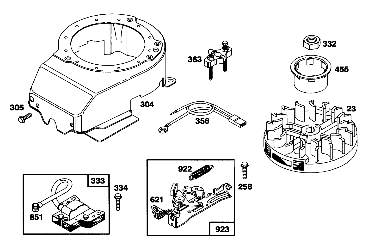 Engine Briggs & Stratton Model 122702-3171-01