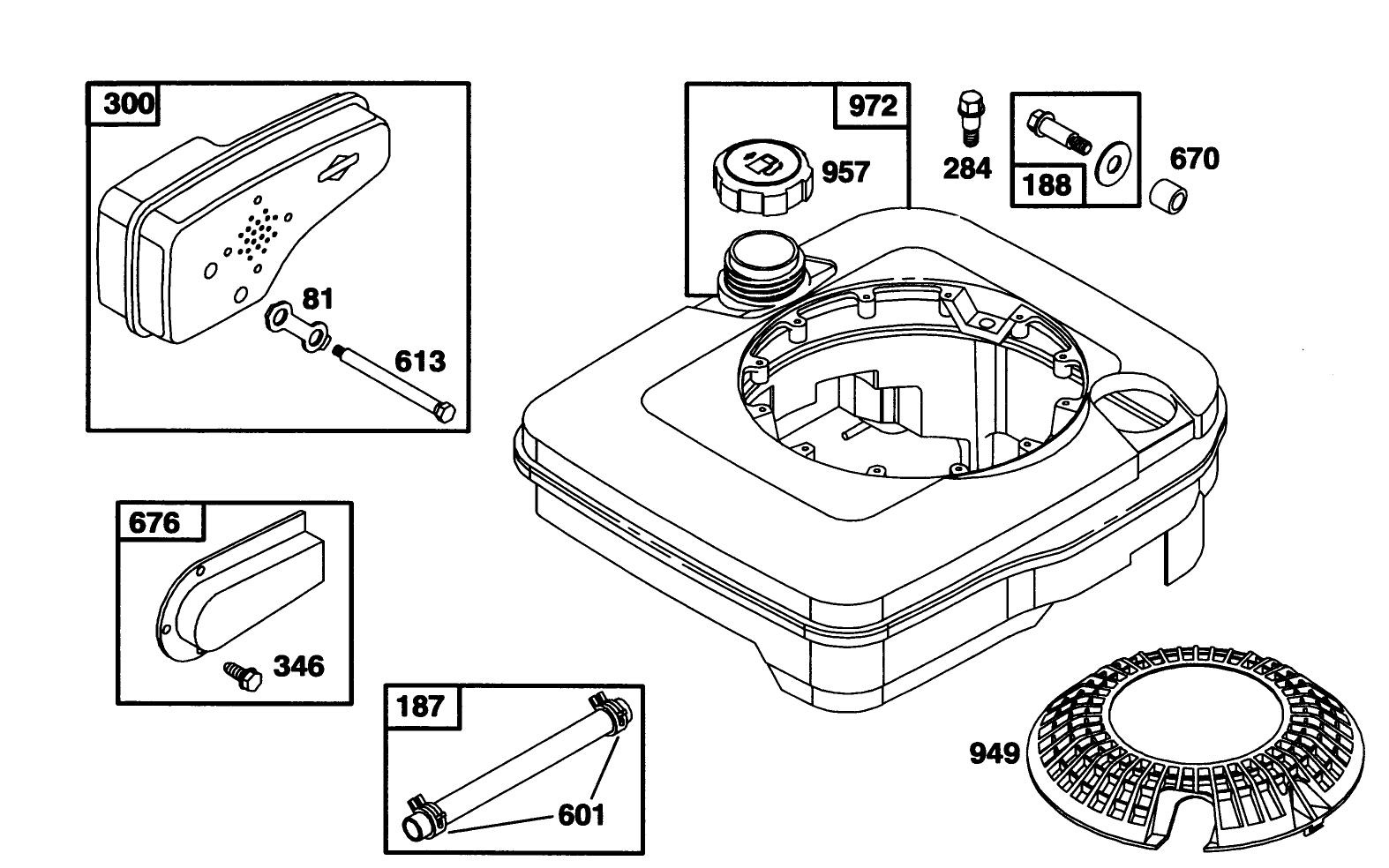 Engine Briggs & Stratton Model 122702-3171-01